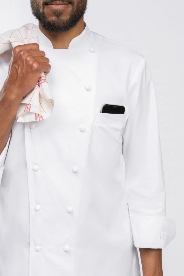 Bragard GRAND CHEF ALLURE Chef Coat 有胸前口袋款式 (白)