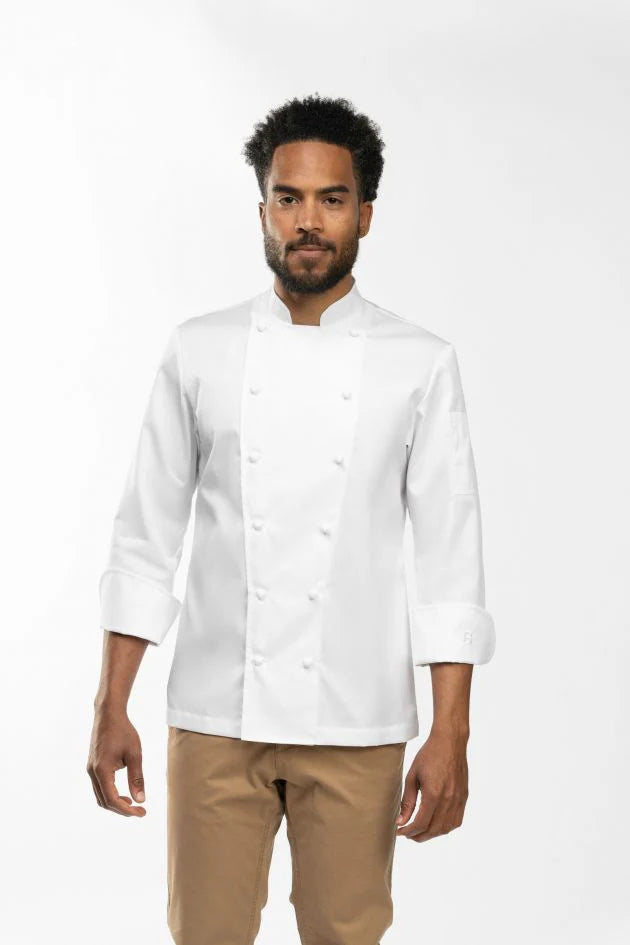 Bragard GRAND CHEF ALLURE Chef Coat 無胸前口袋款式 (白)