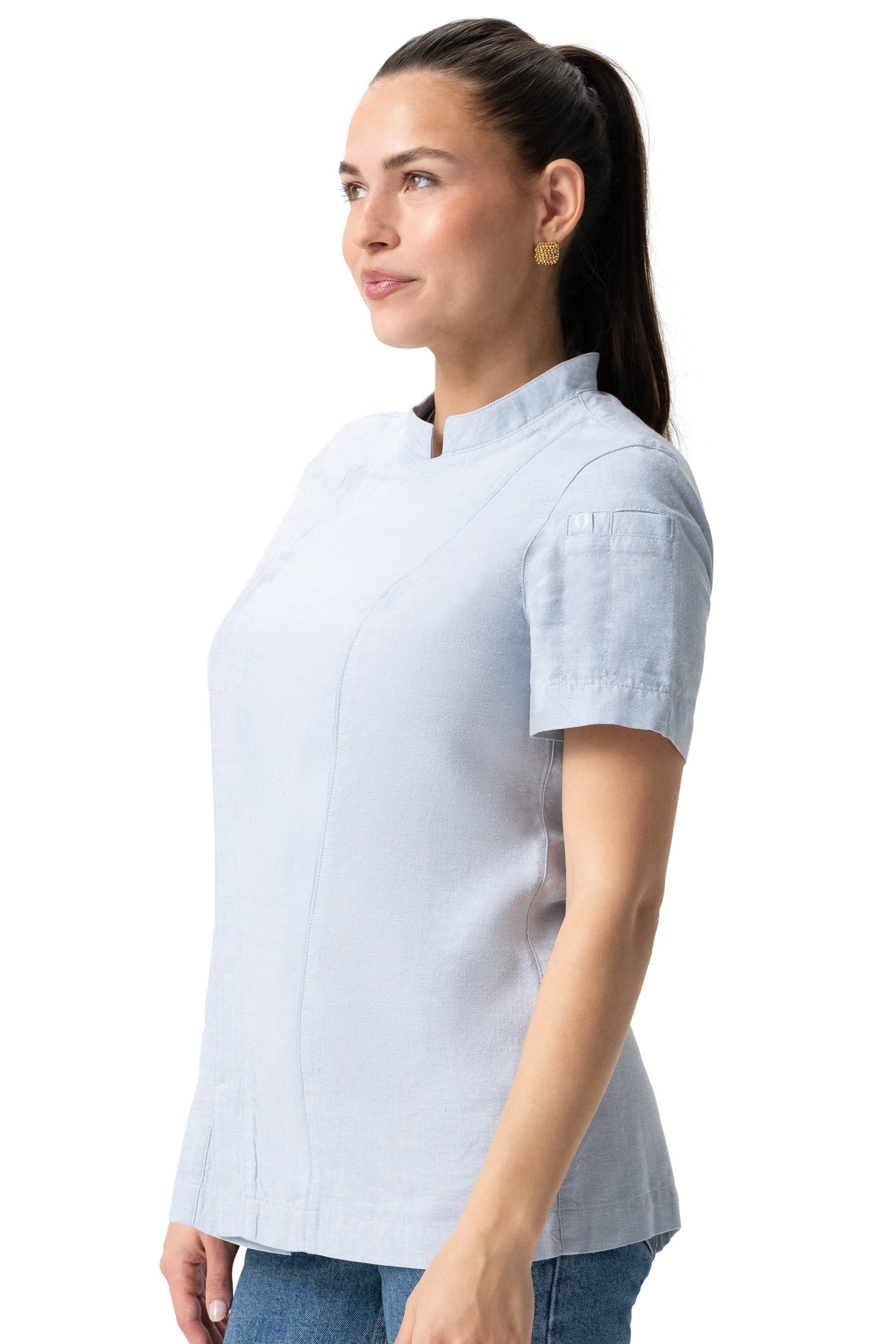Cardiff卡地夫 天絲麻廚師服(女版)