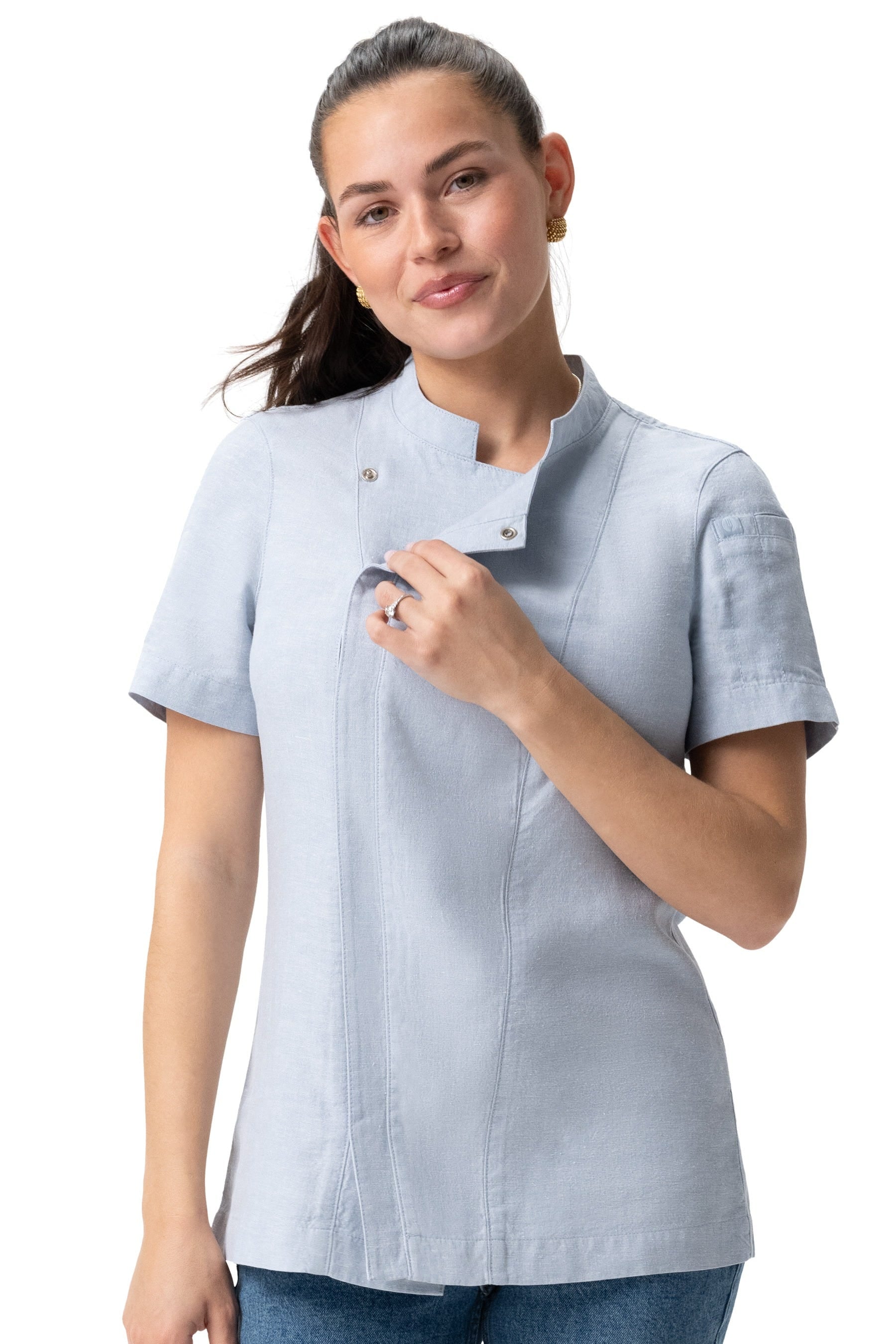 Cardiff卡地夫 天絲麻廚師服(女版)