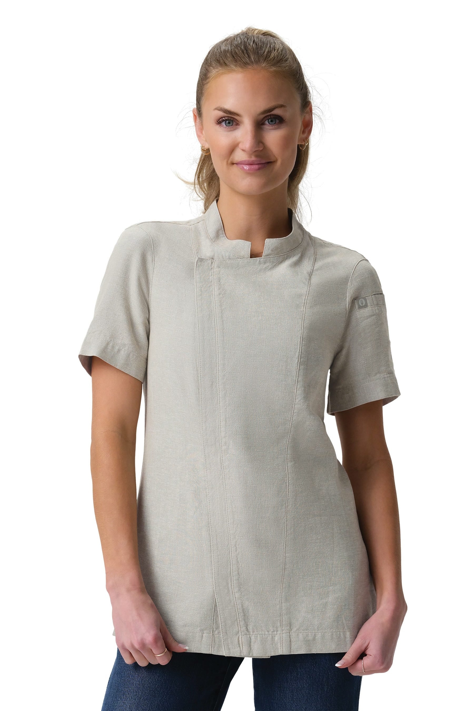 Cardiff卡地夫 天絲麻廚師服(女版)