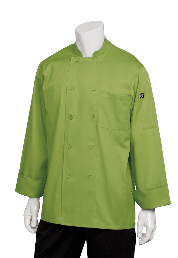 Genovas熱那亞萊姆綠基本款廚師服