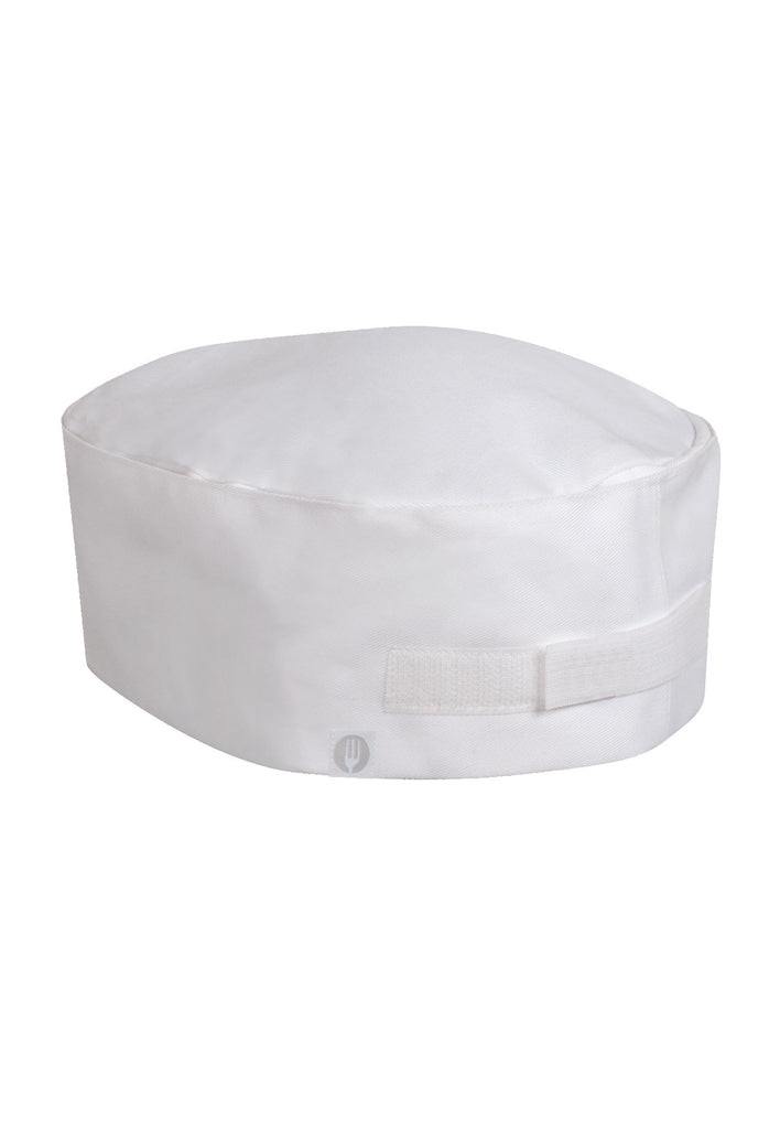 白色雙層帽圍豆豆帽